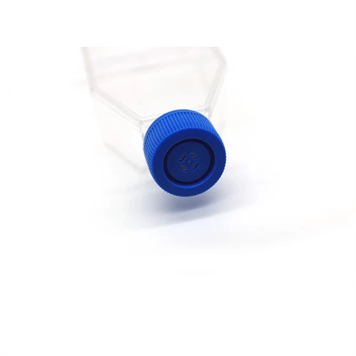 Laboratory cell culture flask
