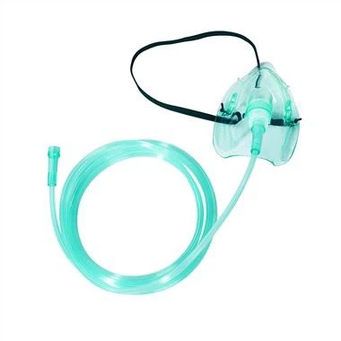 Krankenhausgebrauch Einstellbares Sauerstoffrückgewinnungs-Kit aus PVC-Material Multi-Venturi-Sauerstoffmaske