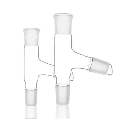 Hochwertige Laborglaswaren, Kurzweg-Destillationskopf aus Glas mit separatem Kondensator, Glasdestillationskopf 24/29 29/32