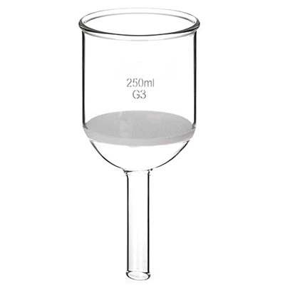 Laborglas-Filtertrichter, Buchner-Trichter mit Frittenscheibe